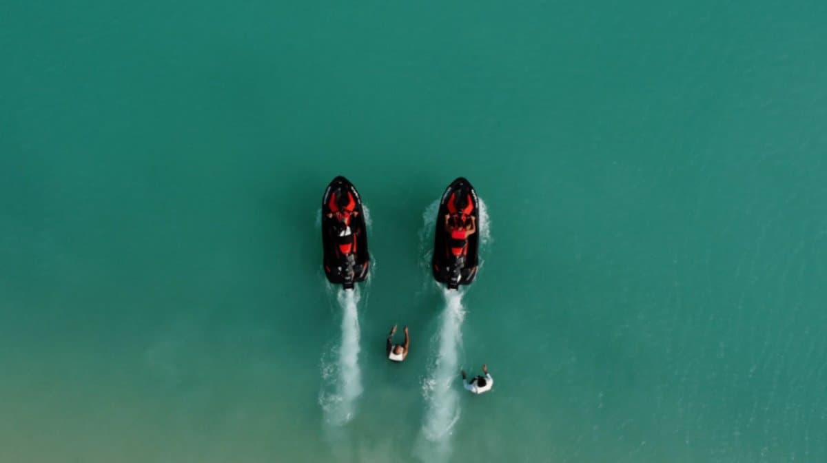 Various water activities at Half Moon Beach